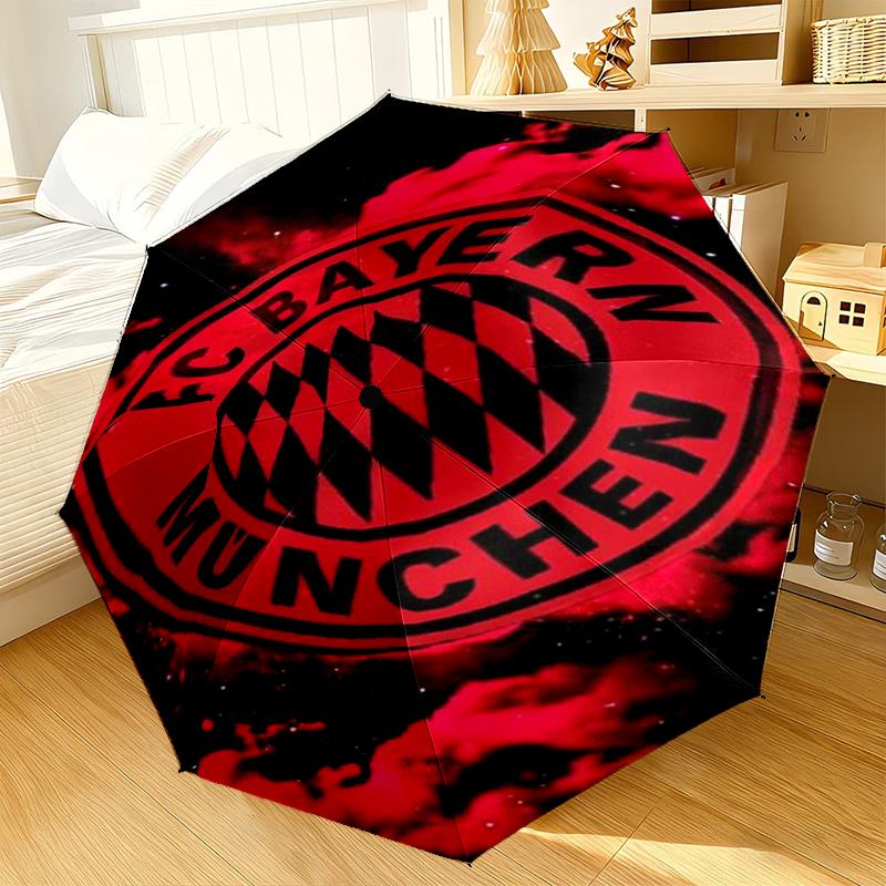 Football Club Neon Cityscape Umbrella 8-Frame for Travel, camping, Casual Lightweight Portable Umbrella, Essential for every family Holidays Gift