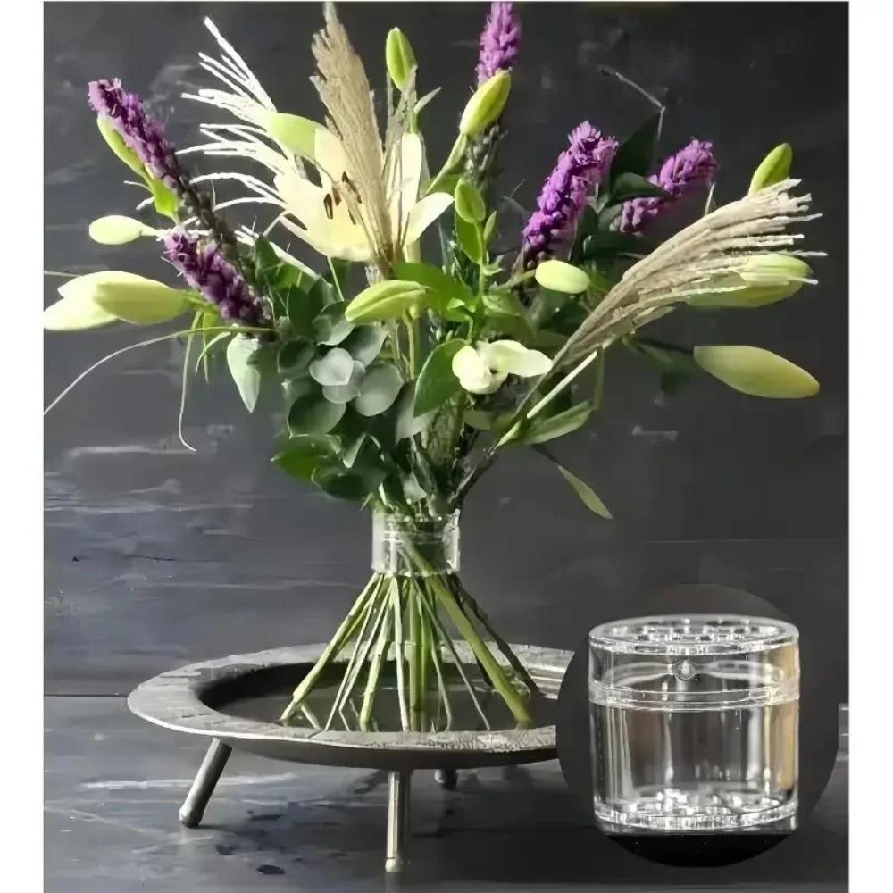 Spiral Ikebana Stem Holder Sturdy Clear Flower Arrangement Holder DIY Floral Art Accessory Table Centerpiece for Party Wedding