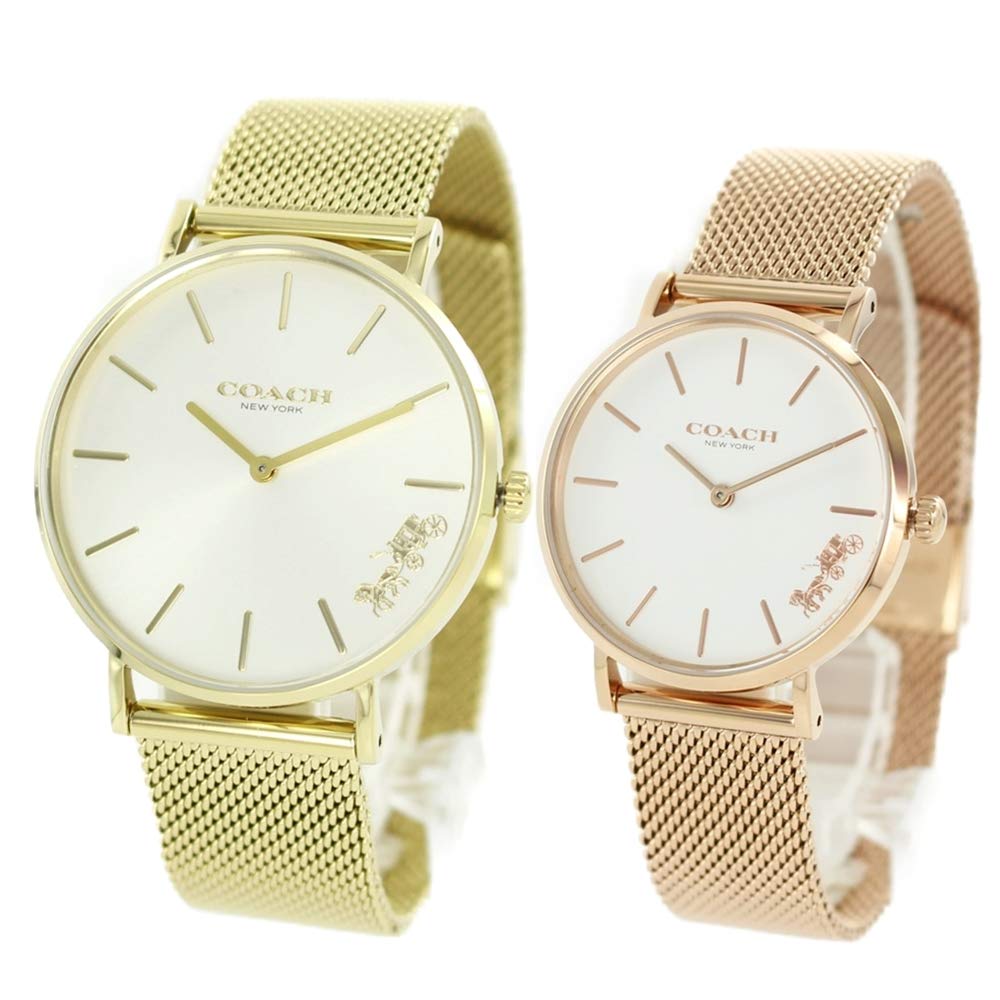 

COACH Pair Watch Storage Box Perry Yellow Gold Pink Gold 1450312514503425 Watch [Coach] Men s Women s [Item]