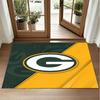 Green Bay Packers Design Crystal Velvet Rug Soft Decorative Mat for Bedroom Entrance