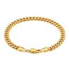 USA Warehouse 14K Gold Plated Cuban Link Chain 5mm Stylish Jewelry Gifts Miami Stainless Steel Wrist Bracelets for Men Women