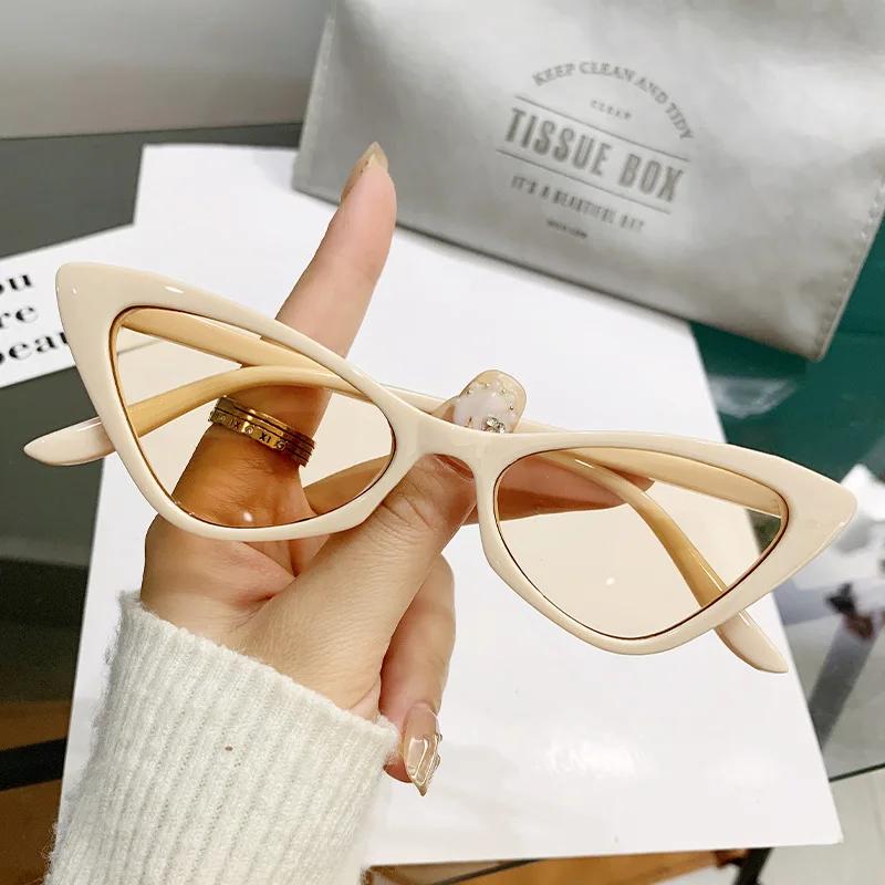 New Korean Jennifer retro sunglasses triangular cat Use eye sunglasses female Internet celebrities trends fashion personality