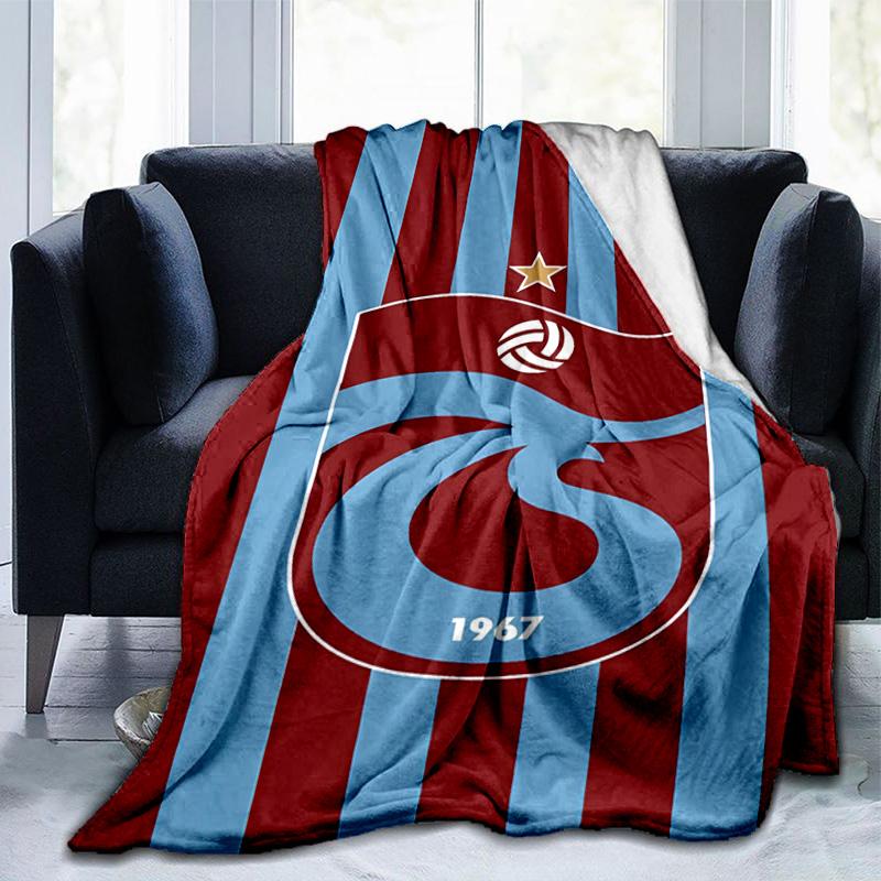 Coperta con Stemma Trabzonspor Adatta per Divani, Letti, Uffici e Campeggio - Regalo Perfetto per Halloween Natale