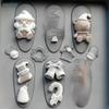 Christmas Series 3D Silicone Nail Art Molds Santa Claus Bear Snowflake Design DIY Transparent Manicure Decoration Templates