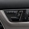 2Pcs Black Carbon Fiber Car Inner Door Panel Cover Trim Fit for Mercedes Benz C Class W204 2013 2012 2011 2010 2009 2008 2007