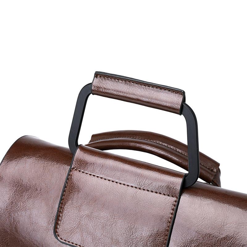 Rucksack aus echtem Leder Damen Mode Tasche Ölwachs Rindsleder Rucksack