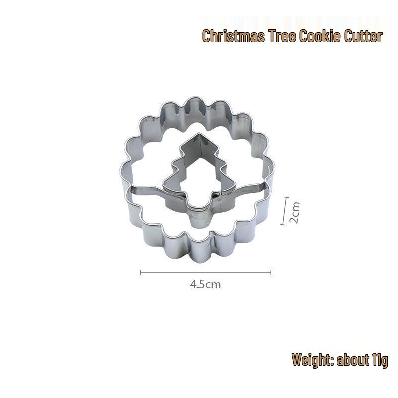 9-Piece Stainless Steel Cookie Cutter Set for Easter & Christmas - Includes Jam Cutout & Fondant Molds
