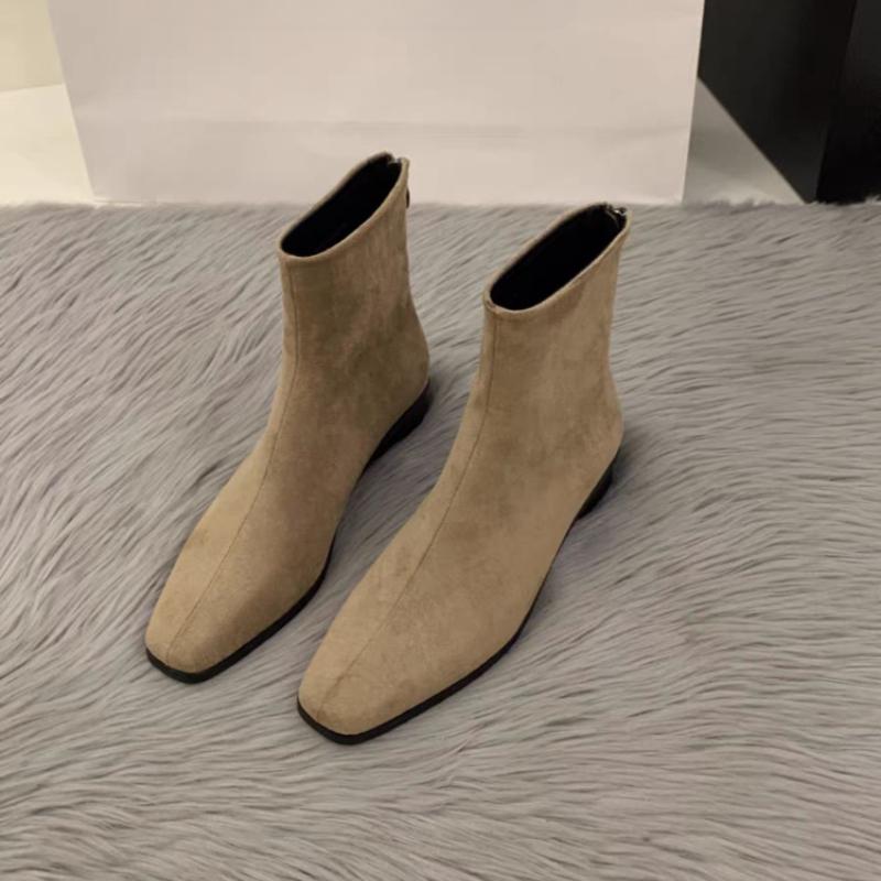 

Женские ботильоны на толстой подошве, дизайнерские замшевые туфли, зимняя мода, ботинки челси, новый тренд, гладиаторы, для ходьбы, снежные, женские ботинки 40