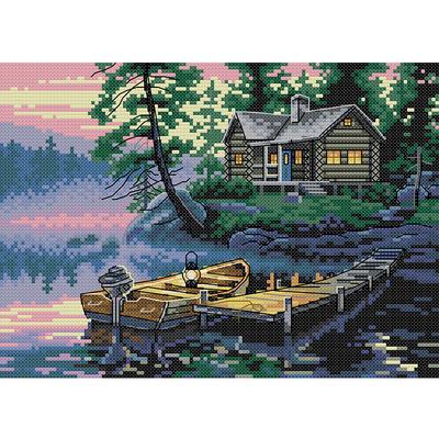 NKF Landscape Painting Embroidery Sets Arts Crafts and Sewing Cross Stitch Kits