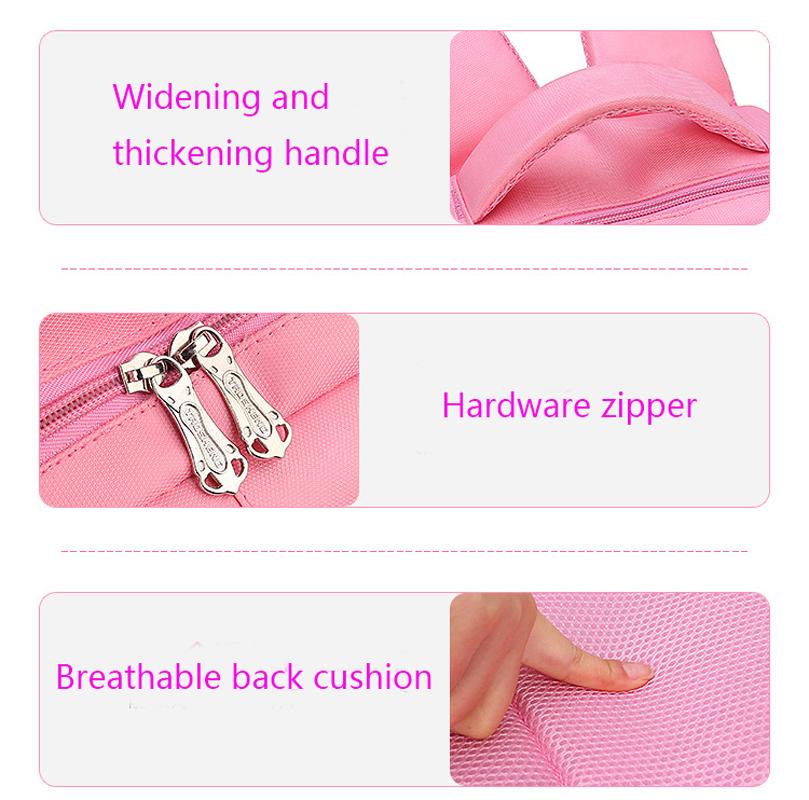 Růžový Kočka Dětský Dívčí Batoh Mašle Dětská Školní Taška Kreslený Batoh Roztomilá Princezna Mateřská Škola Základní Škola Dívčí Batoh