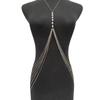Fringed Pearl Chest Chain for Party Adult Women Shoulder Chain Necklace Eye Catching Body Chain Beach Party Body Jewelry