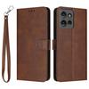 For Motorola Moto G 5G (2025) Case Flip Stand PU Leather Wallet Phone Cover Calf Texture