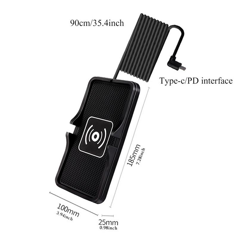 Wireless Car Charger Pad Auto Fast Charging Mat For SUV Wireless Car Charge Fast Charging Pad Suitable For SUV Auto Truck RV