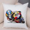 Cartoon Sport Motorcycle Cushion Cover Super Soft Short Plush Mobile Bike Pillow Covers Pillow Case For Sofa Home Car Pillowcase