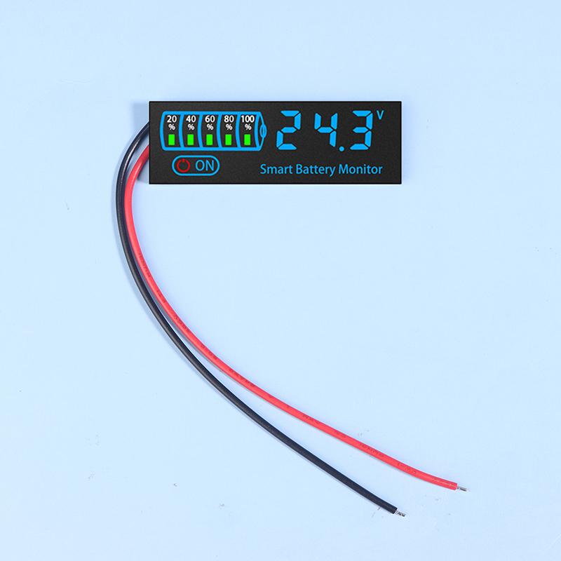 

3S-14S Dc7-55V Индикатор уровня заряда батареи 12 В 24 В 36 В 48 В 18650 Lipo Lithium Емкость батареи Напряжение на плате Тестер зарядки батареи синий