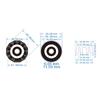 4Pcs Electric Guitar Bass Top Hat Knobs Replacements Clear Knobs Speed Volume Tone Control Knobs Guitar Contral Knobs