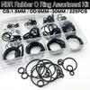 NBR Black O-Ring Assortment Kit 1 Box Of 225Pcs CS 1.5mm OD 6mm~30mm Nitrile Seals for Pumps/Valves Durable Mechanical Sealing