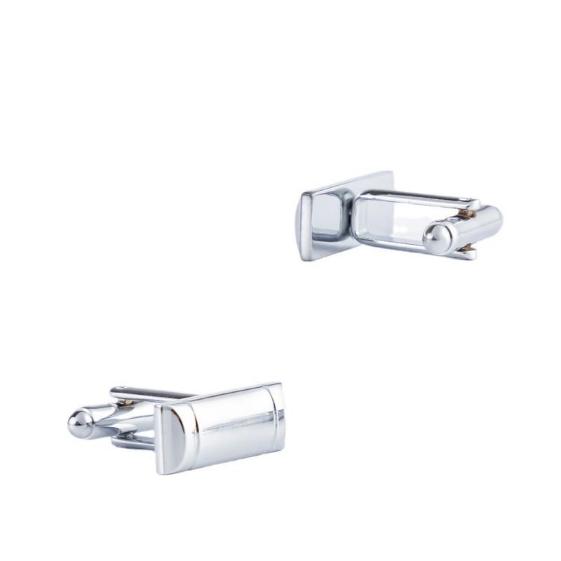 New Smooth Brushed Square Metal Cufflinks Men s Versatile Shirts