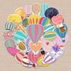 50PCS Hot Air Balloon Graffiti Stickers for Skateboards, Luggage, Laptops, Cars & Motorcycles