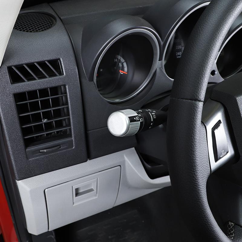 Naklejka dekoracyjna na przełącznik wycieraczek reflektorów pasuje do Dodge Nitro 2007-2012, Jeep Liberty, Jeep Grand Commander, akcesoria wewnętrzne