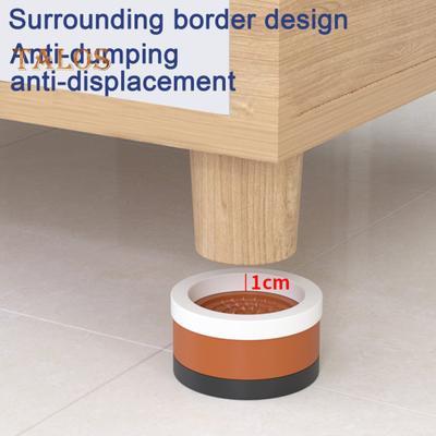 4 τμχ Στρογγυλά έπιπλα Riser Heavy Duty Κρεβάτι Riser Στοιβαζόμενο Αντιολισθητικό Επιτραπέζιο Επιτραπέζιο Καναπές Καρέκλα Καναπέ Ντουλάπι Ανύψωσης ποδιών Riser Heightening Foot Pad