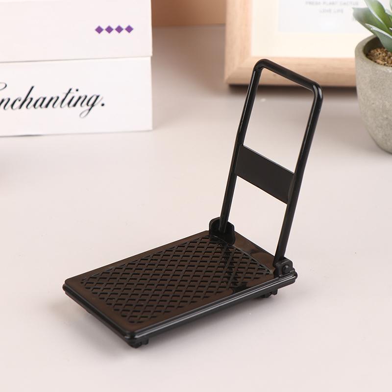 

1/12 кукольный домик мини-платформа тележка для покупок аксессуар супермаркет тележка модель чёрный