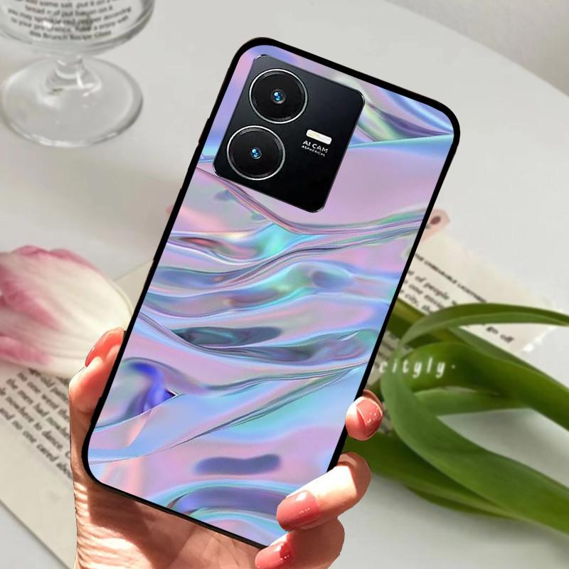 Pro Vivo Y22S 2022 Pouzdro Nárazuvzdorné Měkké TPU Silikonové Kryt Telefonu Pro Vivo Y22 Y 22 V2207 Y22S V2206 Funda Capa Kreslený Vivoy22