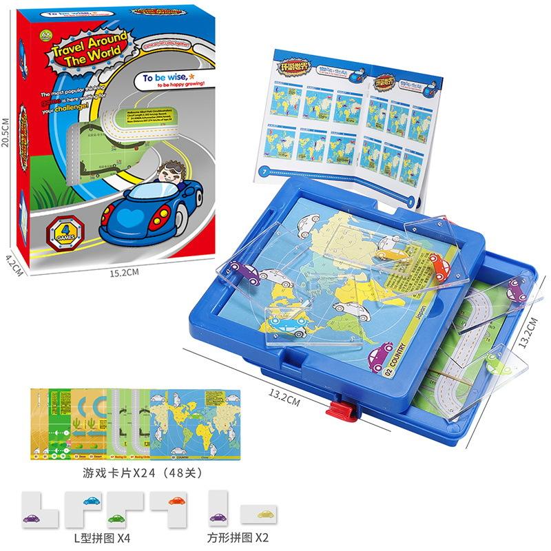 

Детские мультяшные пазлы с животными, творческие настольные карточные игры своими руками, головоломки, научные и образовательные игрушки синий