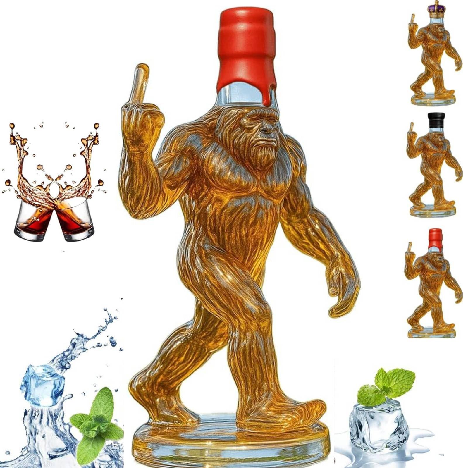 

Смешная бутылка французского виски, 3D-гравированные бокалы для виски, винная стеклянная бутылка для виски для собак, Fanyil Eaglory, уникальный графин для вина, для мужчин One Size