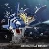 Creative STEM Educational Mechanical Shark Ocean Animal Electric Toy Building Blocks Model Set MOC Style Assembly Bricks for Kid