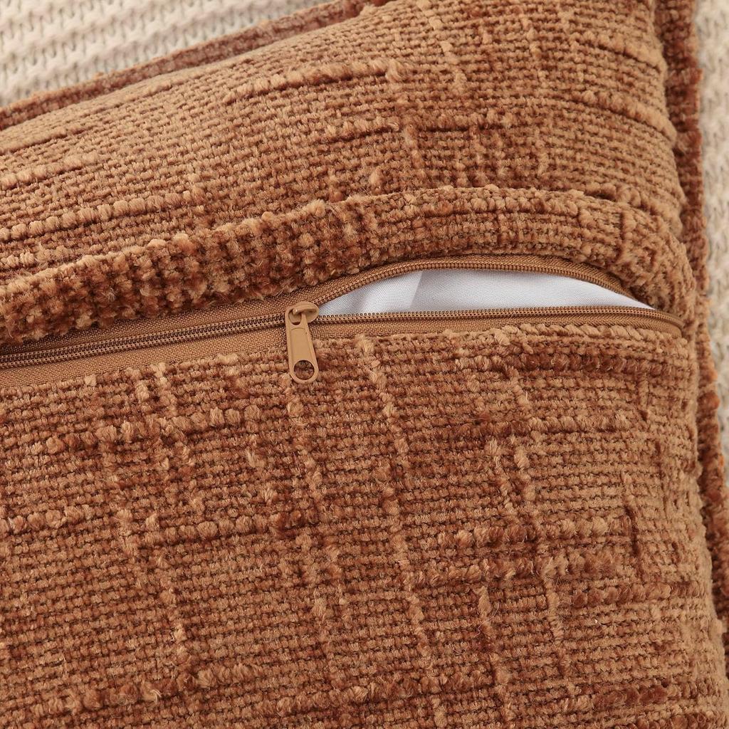 Ins Nordic Cushion Cover Thickened Chenille Throw Pillow Covers Rust Decorative 45x45/30x50cm Sofa Bed Living Room Decor