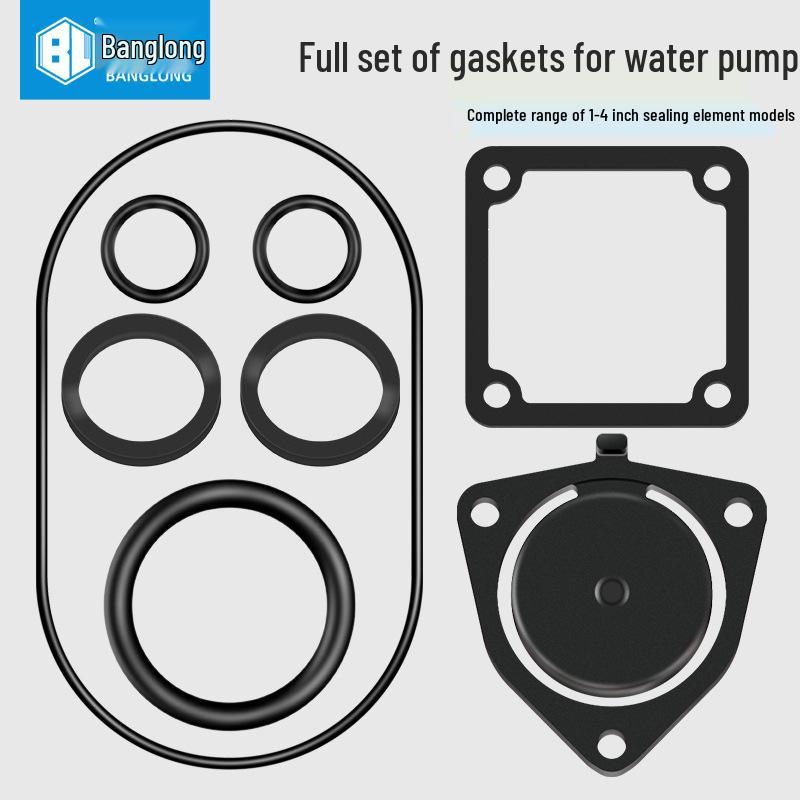 

Gasoline Water Pump Accessories: Self-Priming Pump, Flat Washer, Check Valve, Stop Valve, Rubber Rings, Piston Valve, Leather Pad. 2-inch Nut Washer