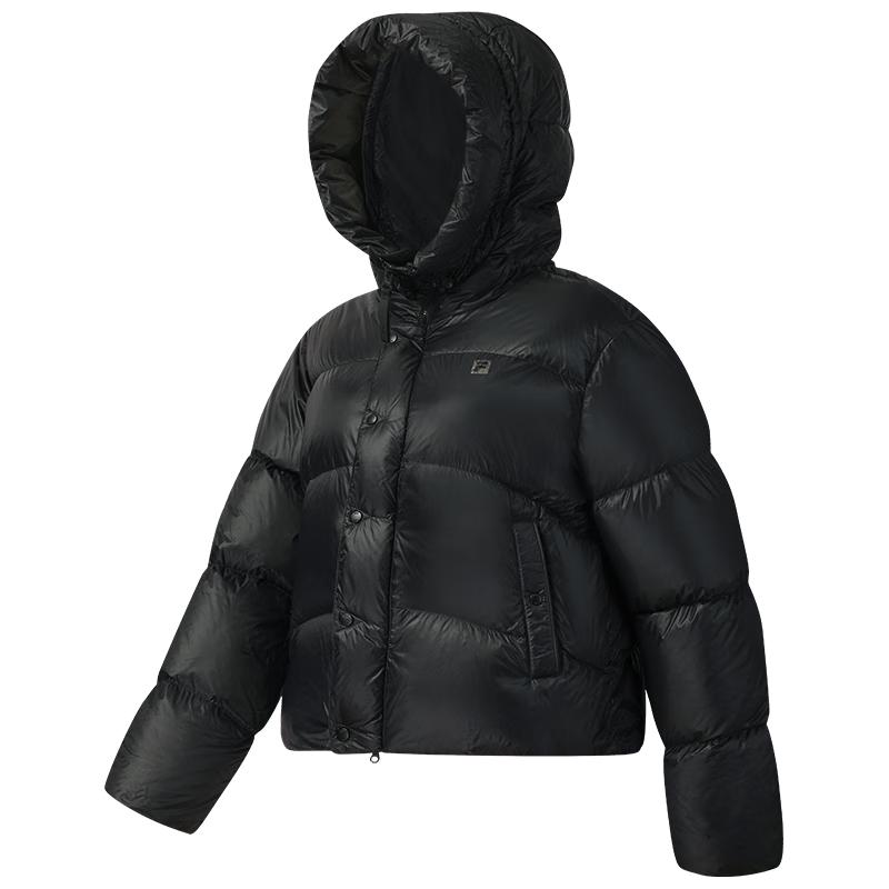FILA Women's RGB Hooded Loose Fit Down Jacket