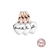 Charms camaleonte adatti a braccialetti originali alla moda in argento 925 con zircone, perlina a forma di polpo e tartaruga, ciondolo a forma di farfalla e lucciola, fai da te per realizzare gioielli