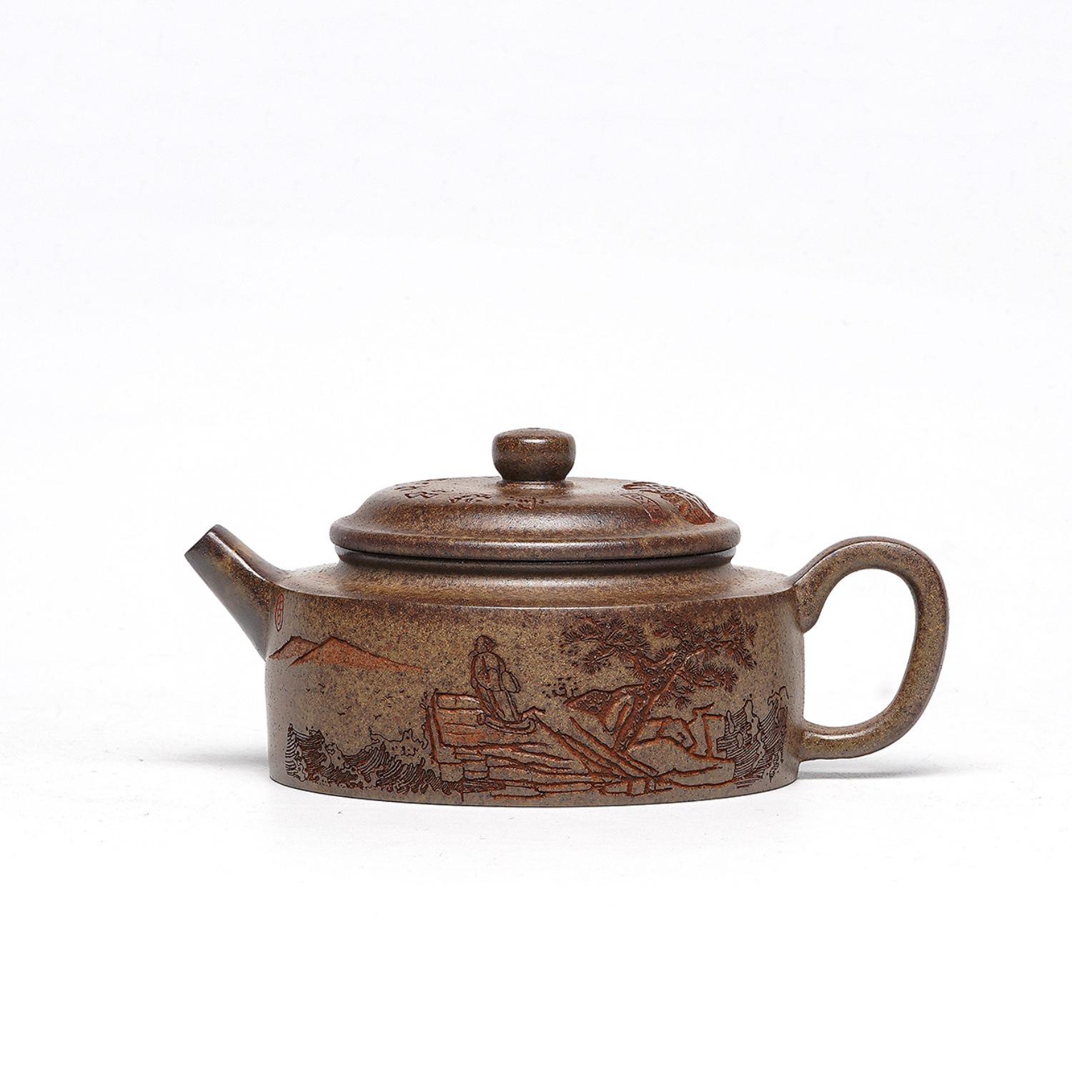 Yixing Canghai Bian Dezhong Handmade Zisha Teapot Set by Renowned Artist