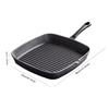 Cast Iron Steak Frying Pan Non-coated Steak Skillet Non-stick Thickened Fish Frying Pan Square Stripes Pan Kitchen Supplies Home