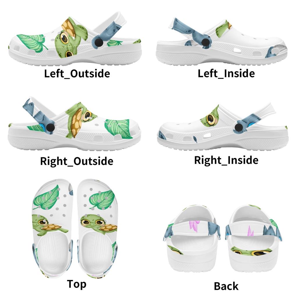 Adult Unisex Graphic Printed EVA Casual Clogs Breathable Soft Slip On Soft Shoes Lightweight Summer Sandals Indoor Outdoor Wear