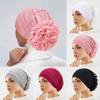 Elegant Headscarf Hat Lace Edge Women's Hijabs Flower Design Pullover Hat  Women Headwear