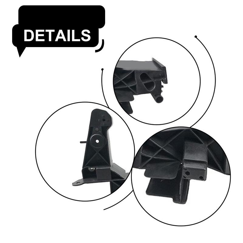 Front Pair Radiator Panel Bracket For Mercedes GLB W247 Compatible With A2476224500 2476224300 Sturdy ABS Black