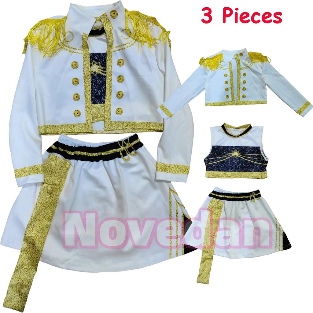 Huntrix Golden Kpop Demon Hunters Rumi Mira Zoey Cosplay Costume Kids Girls Birthday Party Halloween Stage Performance Clothes