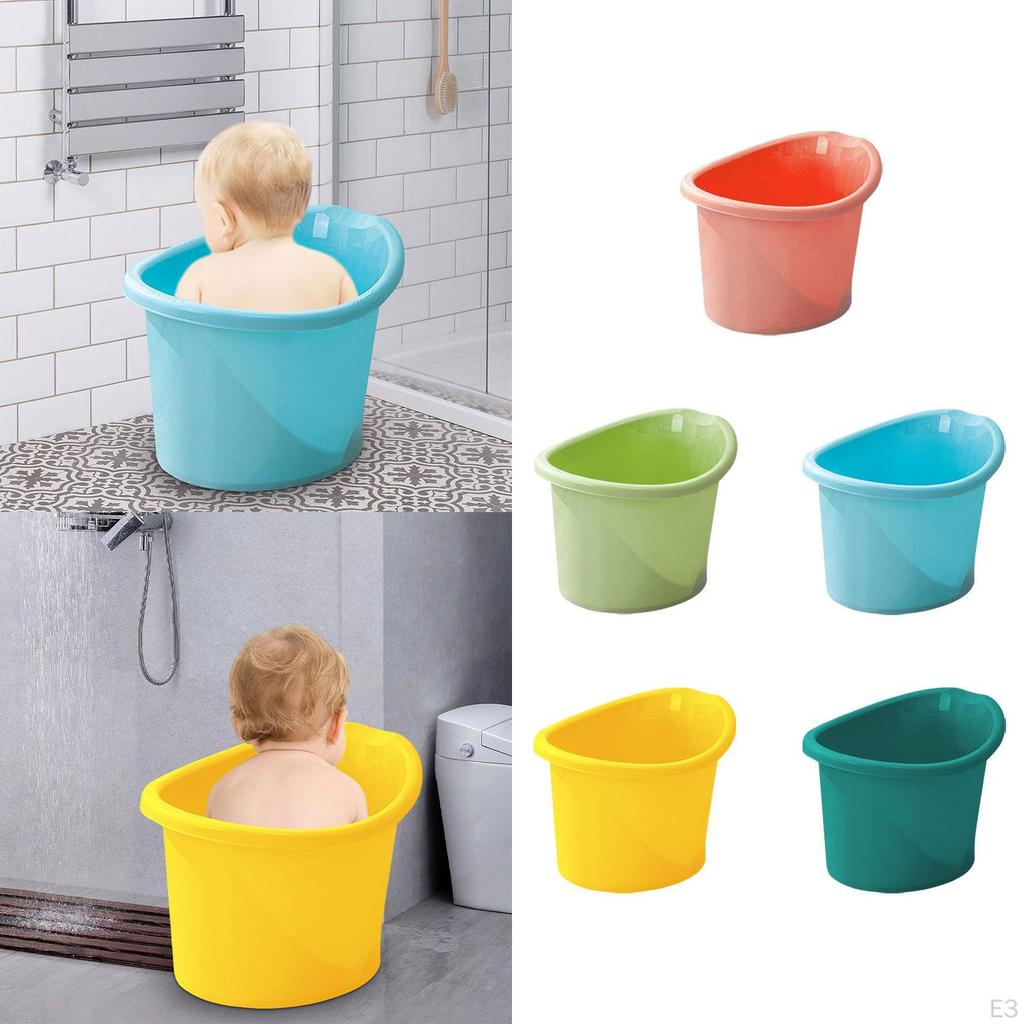 Baby Shower Bucket Tub Bathing Seat Non Slip Bottom Infant Bathtub Bath for