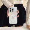 Korean Plaid Floral Sheep iPhone 16/15 Pro Max Case for Women