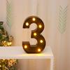 Cross-border Hot-Selling Black LED Letter Lamp for Proposal, Festival Decoration, and Ambiance Arrangement