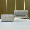 Chain Bag - Small Xiaoxiangfeng Shoulder Bag with Diamonds, Slanted Crossbody Bag, Full of Diamonds for Formal Events