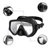 Leakproof Silicones Diving Mask Set with Foldable Dry Snorkel Adjustable Head Straps for Swimming Snorkeling Activity