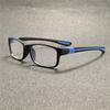 2 Pairs of Men's Elegant Anti Blue Light Reading Glasses  Rectangular Full Frame Anti Glare Lenses