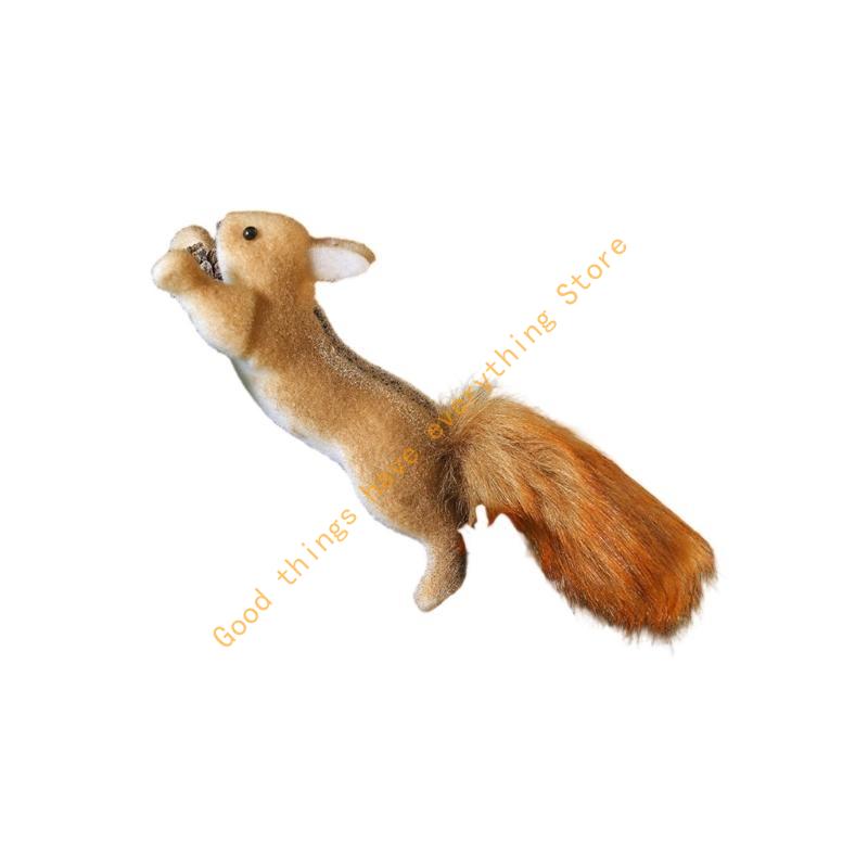 Christmas Tree Squirrel Hanging Ornament Artificial Squirrel Decoration For Christmas Tree Door Mantel Window Display 55KF