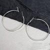 Fashion Simple Sterling Silver Hoop Earrings for Women Hypoallergenic Lightweight Large Big Thin Hoops Dangle Earrings