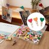 1.4 Inch Colored Wooden Heart Clothesp - 50Pcs Mini Cute Heart Clips, Small Clothes P for Photos, Classroom, Valentine's Day, Small Clips for