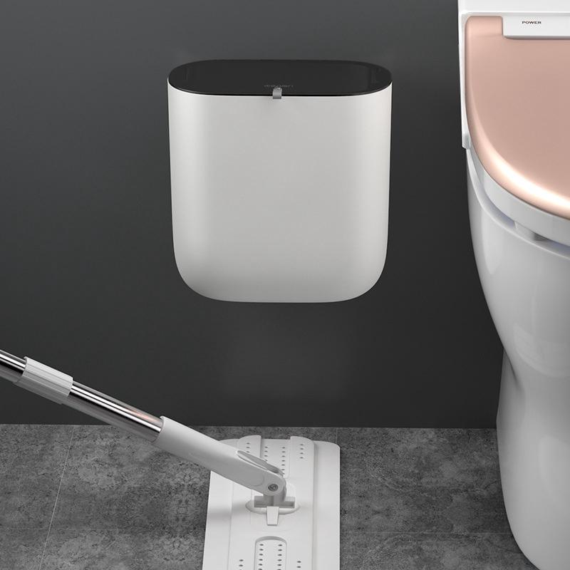 An der Wand montierter Mülleimer, Mülleimer mit für Küche und Bad, Haushaltsmüll-Reinigungswerkzeuge, Papierkorb